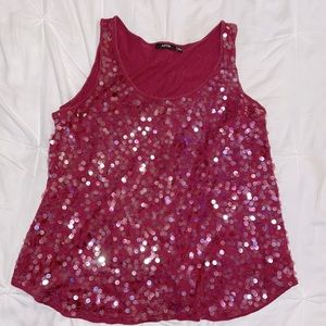 Burgundy sequenced tank top extra-large APT.9